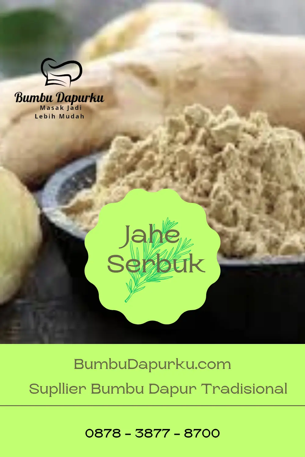 Jahe untuk Bumbu Masakan Berkualitas dari BumbuDapurku.com di Sleman Yogyakarta