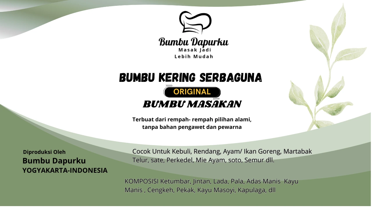 bumbu masak serbaguna untuk rumahan dan bisnis